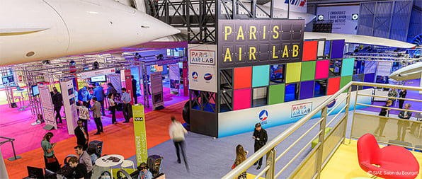 Paris trade show floor