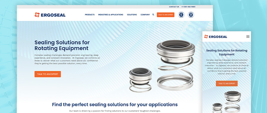 ergoseal website screenshot